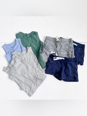 Lot of Boys Tank Tops and Shorts Set - 2T